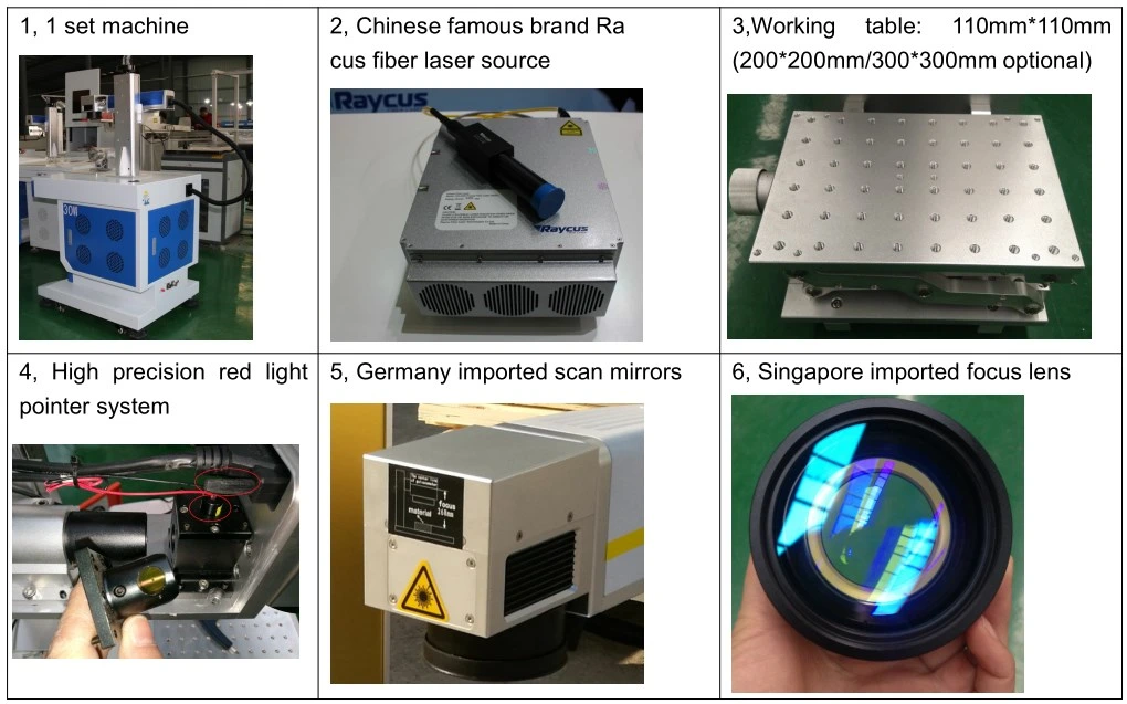 China Factory Cheap Price CO2/UV/Fiber Laser Marking Machine Price for Metal, Steel, Iron, Aluminum, PVC, Keyboard, Bearings Engraving